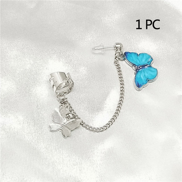 1PC New Fashion Gold Color Moon Star Clip Earrings Ear Cuff - Image 18