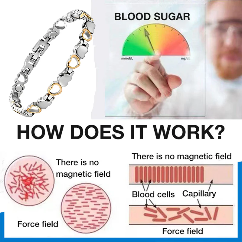 🇬🇧 CZTICLE® Magnetic Health Bracelet For Blood Sugar Cholesterol Balance 🔥 Supports Circulation · Daily Vitality · Inner Balance - Image 5