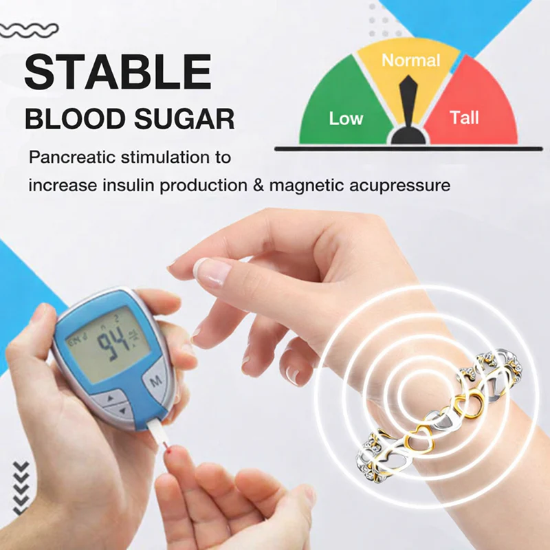 🇬🇧 CZTICLE® Magnetic Health Bracelet For Blood Sugar Cholesterol Balance 🔥 Supports Circulation · Daily Vitality · Inner Balance - Image 6