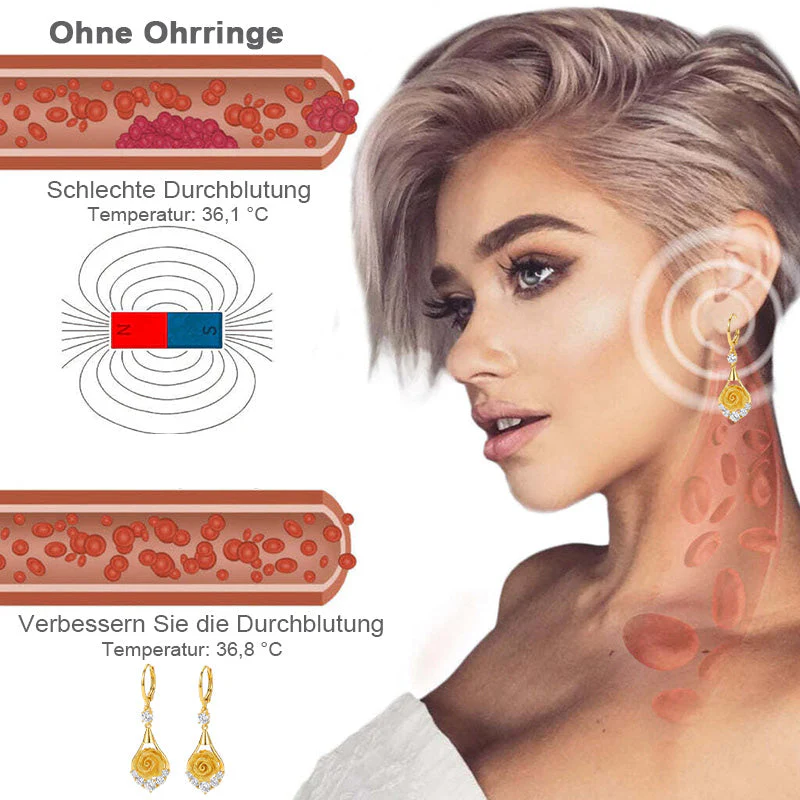 👩‍⚕️ (LAST DAY SALE – 80% OFF 🔥) CZTICLE® Lymphvity Magnetherapy Germanium Earrings (Worn once daily, visible results in 7 days) Supports weight loss, diabetes management, sleep apnea relief, and joint pain relief 🍃 - Image 17