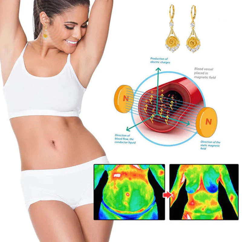 👩‍⚕️ (LAST DAY SALE – 80% OFF 🔥) CZTICLE® Lymphvity Magnetherapy Germanium Earrings (Worn once daily, visible results in 7 days) Supports weight loss, diabetes management, sleep apnea relief, and joint pain relief 🍃 - Image 18