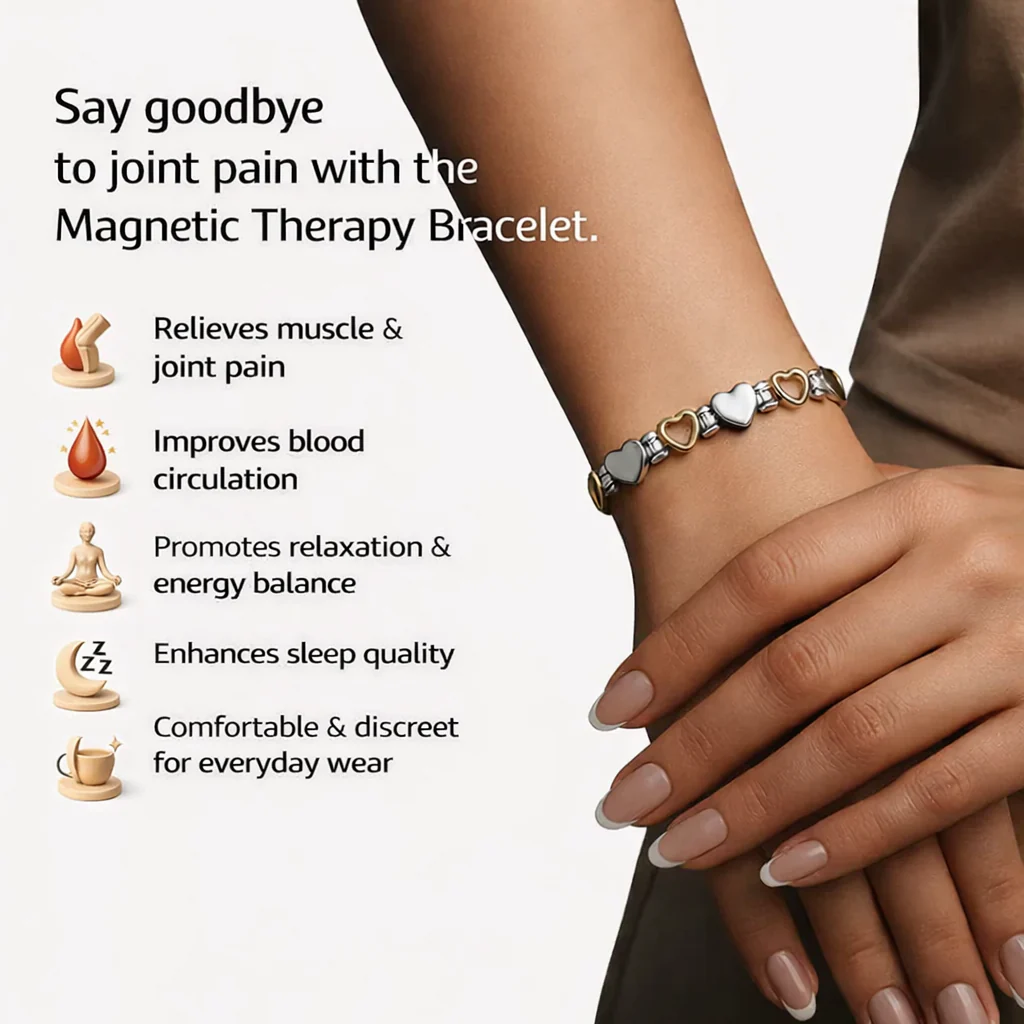 ๐ฌ๐ง๐๐๐๐๐๐๐ยฎ๐ฅ Magnetic Health Bracelet for Relaxation,๐ฅ Better Sleep & Inner Balance - Image 3